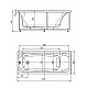 Купить Акриловая ванна Aquatek Альфа 170x70 ALF170-0000047 без гидромассажа с фронтальной панелью с каркасом (разборный) со слив-переливом (слева) в магазине сантехники Santeh-Crystal.ru