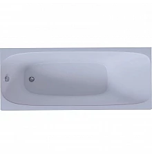 Акриловая ванна Aquatek Альфа 170x70 ALF170-0000038 без гидромассажа с фронтальной панелью с каркасом (вклеенный) со слив-переливом (слева)