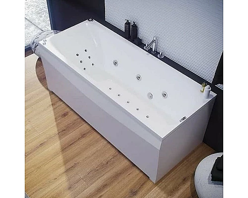 Купить Акриловая ванна Aquatek Альфа 170x70 ALF170-0000066 без гидромассажа с фронтальной панелью с каркасом (разборный) со слив-переливом (справа) в магазине сантехники Santeh-Crystal.ru