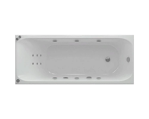 Купить Акриловая ванна Aquatek Альфа 170x70 ALF170-0000007 с гидромассажем с фронтальной панелью с каркасом (разборный) со слив-переливом (слева) в магазине сантехники Santeh-Crystal.ru
