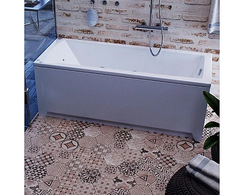 Приобрести Акриловая ванна Aquatek Либра New 150x70 LIB150N-0000009 без гидромассажа с фронтальной панелью с каркасом (разборный) со слив-переливом (справа) в магазине сантехники Santeh-Crystal.ru
