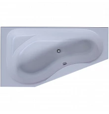 Акриловая ванна Aquatek Медея 170x95 L MED180-0000007 без гидромассажа без панелей с каркасом (вклеенный) со слив-переливом