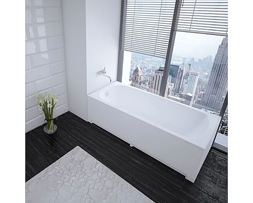 Купить Акриловая ванна Aquatek Eco-friendly Ника 160x75 NIK160-0000001 без панелей, каркаса и слив-перелива в магазине сантехники Santeh-Crystal.ru