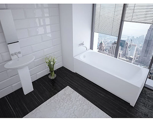 Купить Акриловая ванна Aquatek Eco-friendly Ника 150x75 NIK150-0000001 без панелей, каркаса и слив-перелива в магазине сантехники Santeh-Crystal.ru