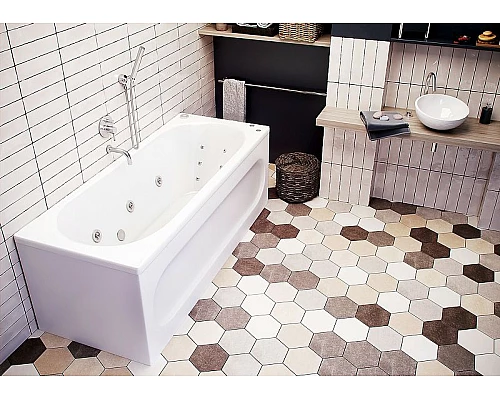 Купить Акриловая ванна Aquatek Оберон 170х70 OBR170-0000027 без гидромассажа без панелей с каркасом (разборный) со слив-переливом в магазине сантехники Santeh-Crystal.ru