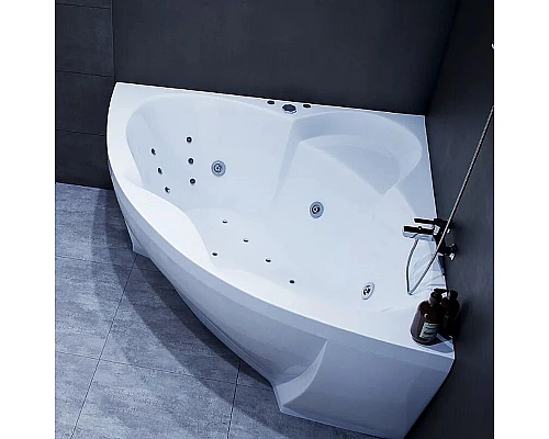 Купить Акриловая ванна Aquatek Поларис-2 155х155 POL2-0000041 без гидромассажа с фронтальной панелью с каркасом (вклеенный) со слив-переливом в магазине сантехники Santeh-Crystal.ru