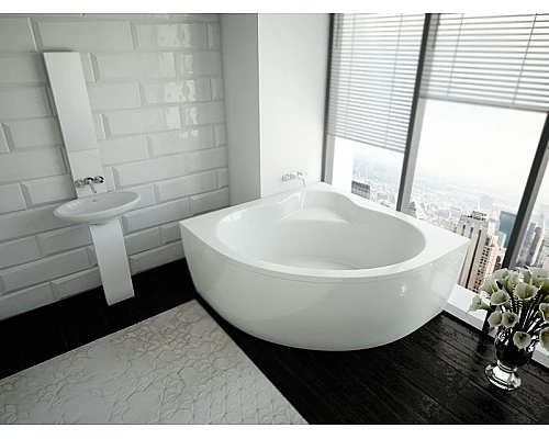 Купить Акриловая ванна Aquatek Eco-friendly Ума 145х145 UMA145-0000001 без панелей, каркаса и слив-перелива в магазине сантехники Santeh-Crystal.ru