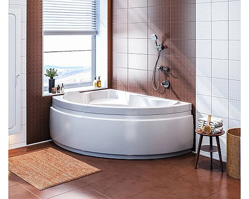 Купить Акриловая ванна Bas Лагуна 170x110 L В 00019 без гидромассажа в магазине сантехники Santeh-Crystal.ru