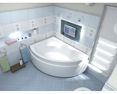 Купить Акриловая ванна Bas Лагуна 170x110 L В 00019 без гидромассажа в магазине сантехники Santeh-Crystal.ru