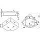 Купить Акриловая ванна Bas Ривьера 161x161 В 00029 без гидромассажа в магазине сантехники Santeh-Crystal.ru
