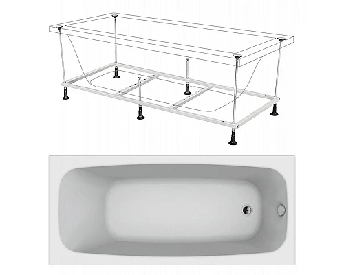 Заказать Акриловая ванна Berges Feya 170x70 050015 без гидромассажа в магазине сантехники Santeh-Crystal.ru