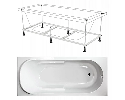 Купить Акриловая ванна Berges Lumbo 150x75 050004 без гидромассажа в магазине сантехники Santeh-Crystal.ru