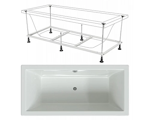 Заказать Акриловая ванна Berges Tari 180x80 050031 без гидромассажа в магазине сантехники Santeh-Crystal.ru