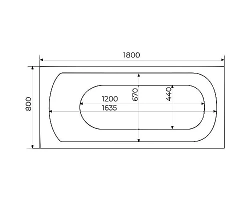 Приобрести Акриловая ванна Creto Scala 180х80 1-1155 без гидромассажа в магазине сантехники Santeh-Crystal.ru