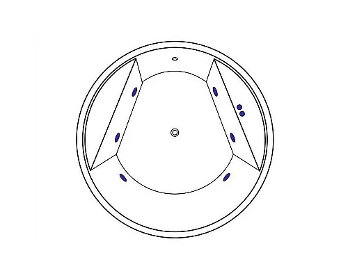 Приобрести Акриловая ванна Excellent Great Arc 160x160 WAEX.GRE16.SOFT.BR с гидромассажем в магазине сантехники Santeh-Crystal.ru