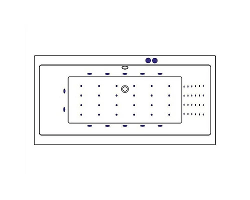 Заказать Акриловая ванна Excellent Pryzmat 180x80 WAEX.PRY18.NANO.CR с гидромассажем в магазине сантехники Santeh-Crystal.ru