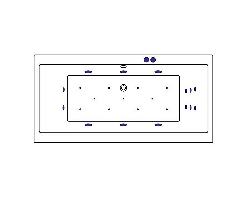 Заказать Акриловая ванна Excellent Pryzmat 180x80 WAEX.PRY18.ULTRA.CR с гидромассажем в магазине сантехники Santeh-Crystal.ru