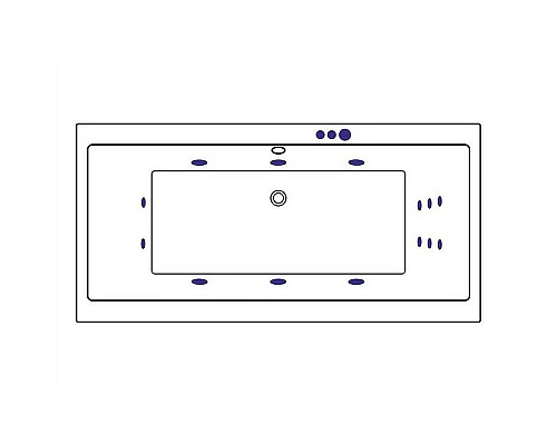 Приобрести Акриловая ванна Excellent Pryzmat 200x90 WAEX.PRY20.SMART.BR с гидромассажем в магазине сантехники Santeh-Crystal.ru