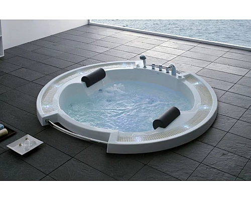 Приобрести Акриловая ванна Gemy G9060B 210х210 с гидромассажем в магазине сантехники Santeh-Crystal.ru