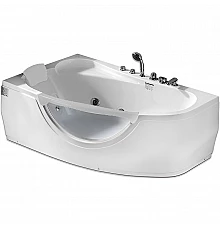 Акриловая ванна Gemy 161х96 G9046 B L с гидромассажем