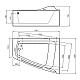 Заказать Акриловая ванна Gemy 170х130 G9056 K R с гидромассажем в магазине сантехники Santeh-Crystal.ru