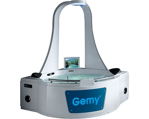 Приобрести Акриловая ванна Gemy G9070 O 170х170 с гидромассажем в магазине сантехники Santeh-Crystal.ru