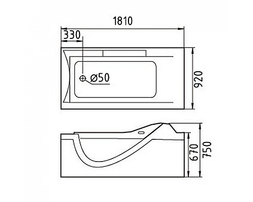 Заказать Акриловая ванна Gemy 181х92 G9055 K L с гидромассажем в магазине сантехники Santeh-Crystal.ru