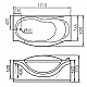 Заказать Акриловая ванна Gemy 171х92 G9072 B L с гидромассажем в магазине сантехники Santeh-Crystal.ru