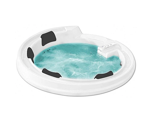 Заказать Акриловая ванна Gemy G9090 K White 190х190 с гидромассажем в магазине сантехники Santeh-Crystal.ru