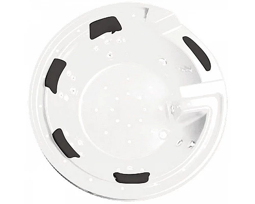 Заказать Акриловая ванна Gemy G9090 K White 190х190 с гидромассажем в магазине сантехники Santeh-Crystal.ru