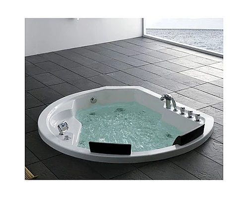 Приобрести Акриловая ванна Gemy G9053 K 185х162 с гидромассажем в магазине сантехники Santeh-Crystal.ru