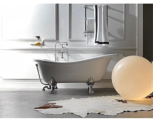 Приобрести Акриловая ванна Kerasan Retro 170x77 105590 Белый Хром в магазине сантехники Santeh-Crystal.ru