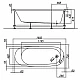 Купить Акриловая ванна Kolpa San Tamia 160x70 531300 без гидромассажа в магазине сантехники Santeh-Crystal.ru