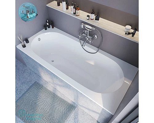 Купить Ванна из литьевого мрамора Marmo Bagno Лучия 170x70 MB-L170-70 без гидромассажа в магазине сантехники Santeh-Crystal.ru