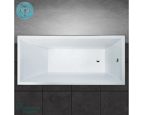 Купить Ванна из литьевого мрамора Marmo Bagno Милано 170x75 MB-M170-75 без гидромассажа в магазине сантехники Santeh-Crystal.ru