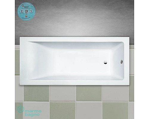 Приобрести Ванна из литьевого мрамора Marmo Bagno Ницца 170x70 MB-N170-70 без гидромассажа в магазине сантехники Santeh-Crystal.ru
