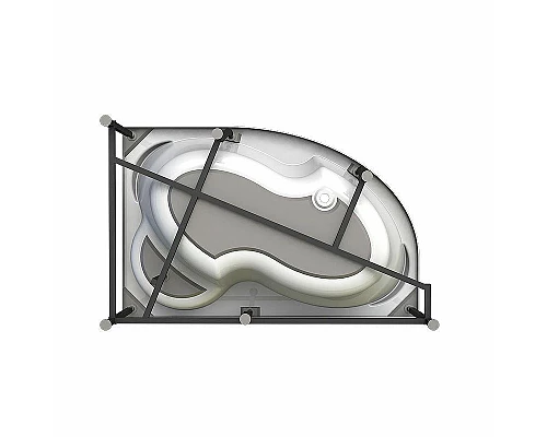 Приобрести Акриловая ванна Radomir Vannesa Ирма 160х105 L 2-76-2-1-9-229 с гидромассажем Баланс Хром в магазине сантехники Santeh-Crystal.ru