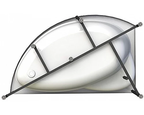 Купить Акриловая ванна Radomir Vannesa Модерна 160x100 R 2-01-0-2-1-214 Белая без гидромассажа в магазине сантехники Santeh-Crystal.ru