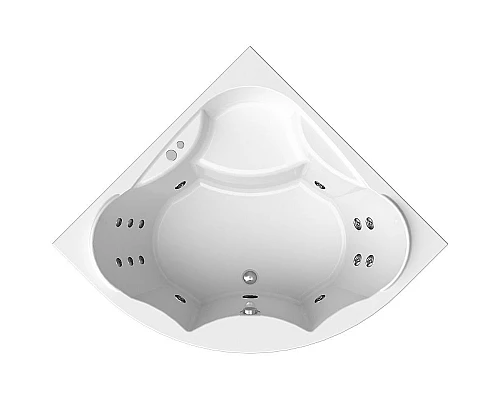 Купить Акриловая ванна Radomir Vannesa Сандра 149х149 2-77-2-0-0-221 с гидромассажем Актив Хром в магазине сантехники Santeh-Crystal.ru