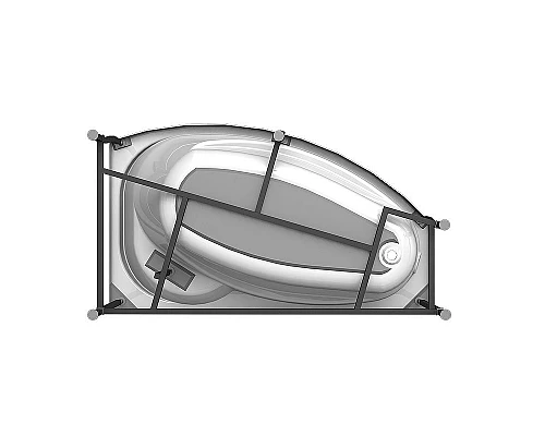 Купить Акриловая ванна Radomir Vannesa София 169х99 L 2-77-2-1-0-223 с гидромассажем Актив Хром в магазине сантехники Santeh-Crystal.ru