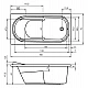 Купить Акриловая ванна Riho Columbia 150x75 B002001005 (BA0200500000000) без гидромассажа в магазине сантехники Santeh-Crystal.ru