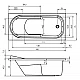 Заказать Акриловая ванна Riho Columbia 160x75 B001001005 (BA0100500000000) без гидромассажа в магазине сантехники Santeh-Crystal.ru