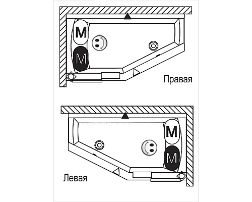 Приобрести Акриловая ванна Riho Geta 170x90 B032001005 (BA8900500000000) L без гидромассажа в магазине сантехники Santeh-Crystal.ru