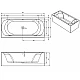 Заказать Акриловая ванна Riho Linares 200х90 L B144012005 (BD6000500000000) без гидромассажа в магазине сантехники Santeh-Crystal.ru