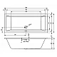 Купить Акриловая ванна Riho Rething Cubic 180х80 B106001005 (BR0800500000000) без гидромассажа в магазине сантехники Santeh-Crystal.ru