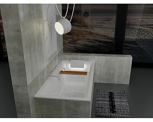 Заказать Акриловая ванна Riho Still Square 180х80 B099005005 (BR0100500K00132) LED без гидромассажа в магазине сантехники Santeh-Crystal.ru