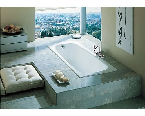 Заказать Чугунная ванна Roca Continental 140x70 212914001 с антискользящим покрытием в магазине сантехники Santeh-Crystal.ru