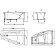 Приобрести Акриловая ванна Roca Hall Angular 150х100 ZRU9302865 R без гидромассажа в магазине сантехники Santeh-Crystal.ru