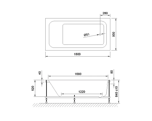 Купить Акриловая ванна Royal Bath Accord De Luxe 180x90 RB627100DL с гидромассажем в магазине сантехники Santeh-Crystal.ru