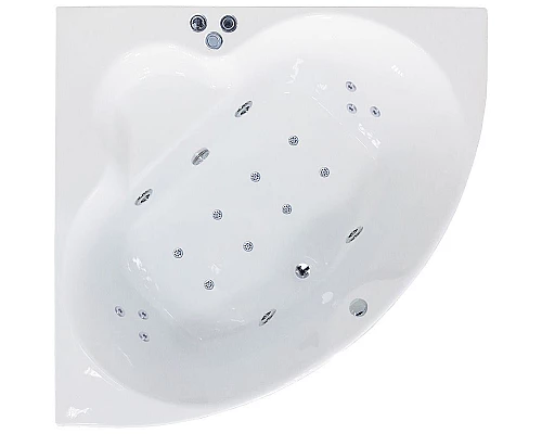 Приобрести Акриловая ванна Royal Bath Fanke De Luxe 140x140 RB581200DL с гидромассажем в магазине сантехники Santeh-Crystal.ru